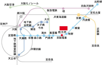 京阪電車路線図